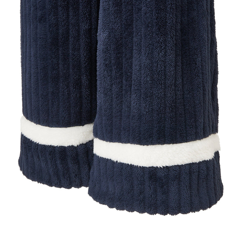 Warm Fleece Pajamas For Men Navy