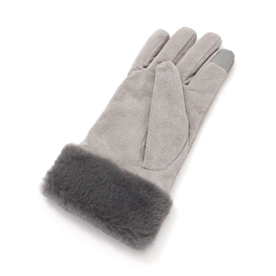 Suede Gloves Grey