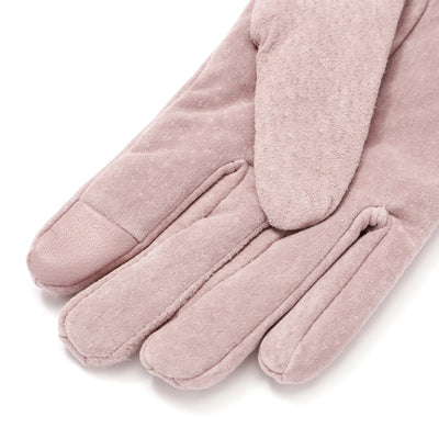 Suede Gloves Pink