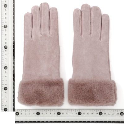 Suede Gloves Pink