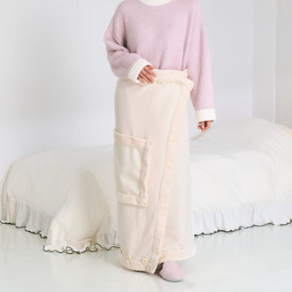 Reversible Warm Fleece 4-Way Poncho Large Pink