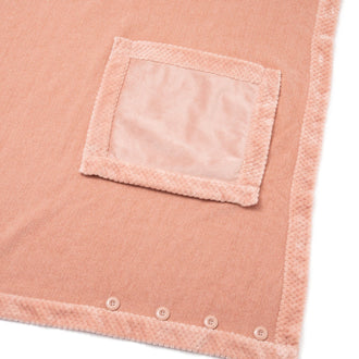 Reversible Warm Fleece 4-Way Poncho Large Pink