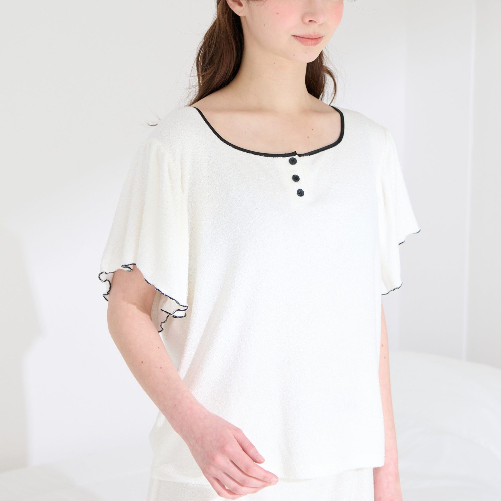 Water Absorbent Towel Pajamas White