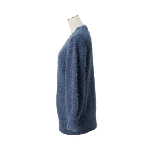 Feather Yarn Cardigan Dark Gray