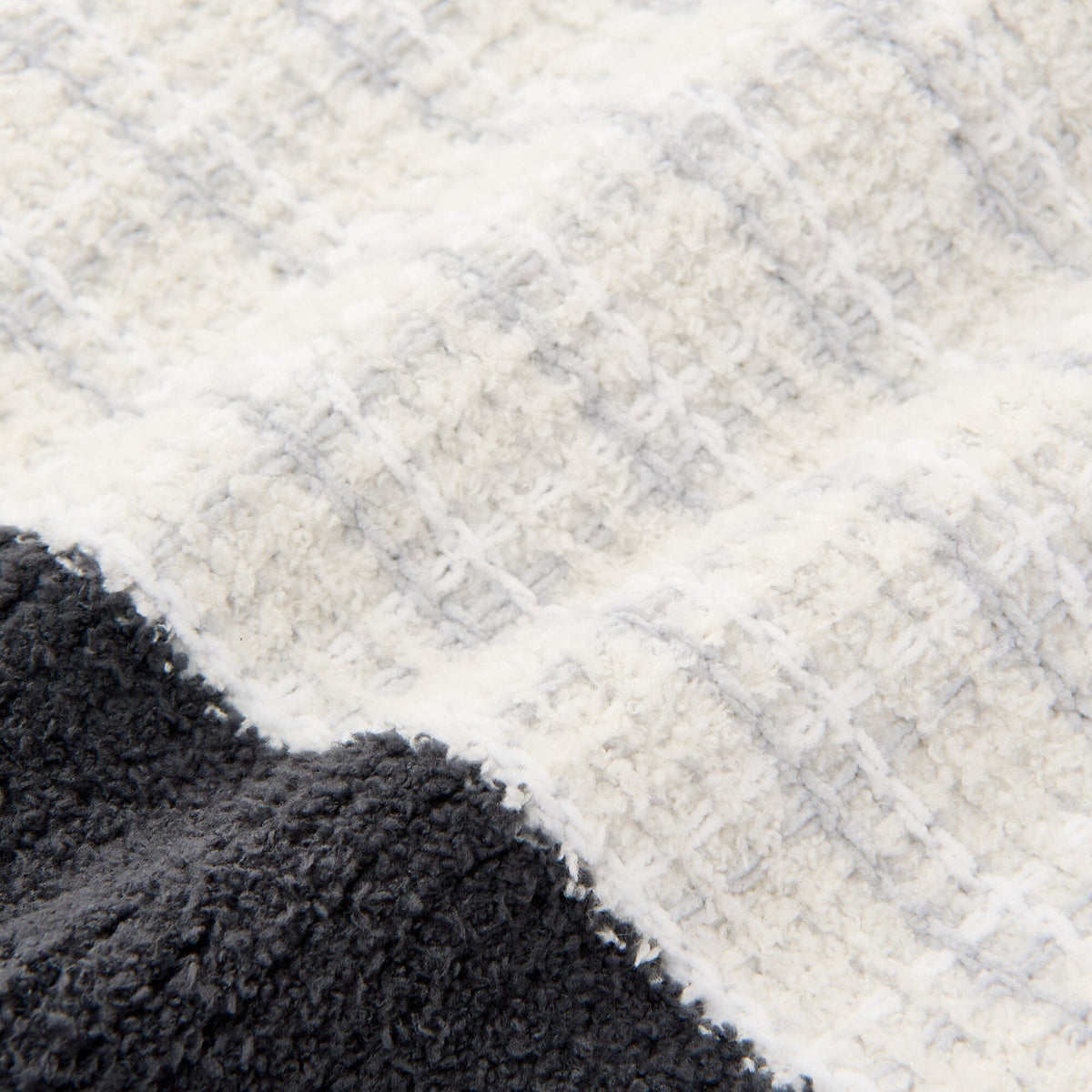 Tweed Pattern Cardigan Ivory