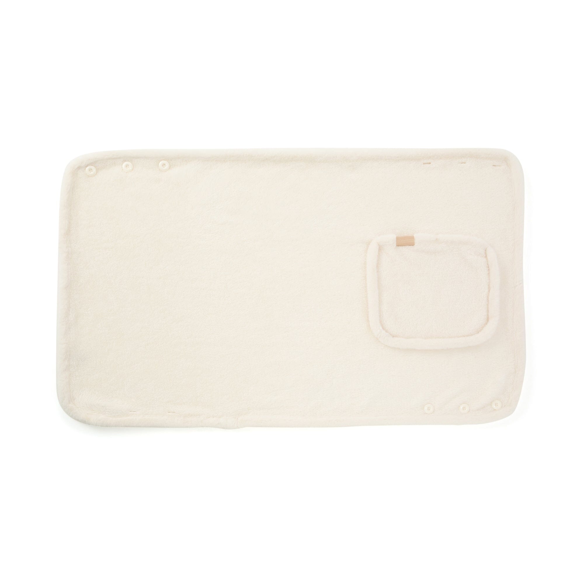 Warm Fleece 4Way Poncho Size S Ivory