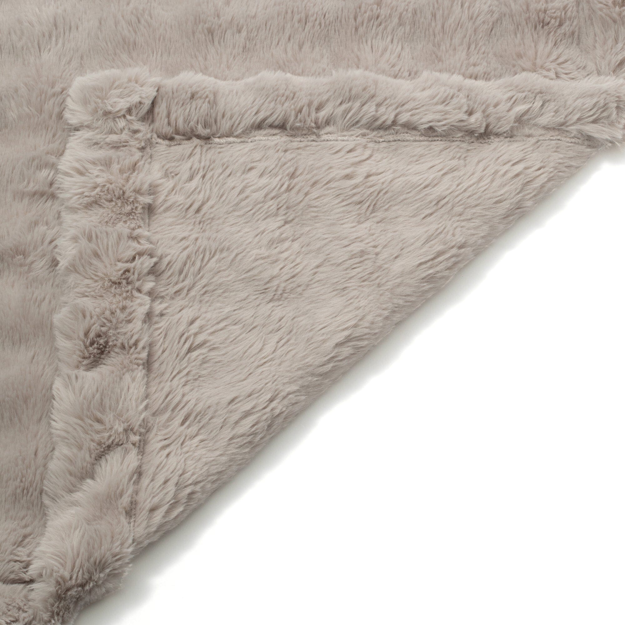 Eco Fur 4Way Poncho Size L Greige