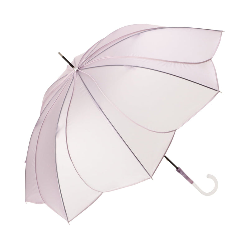 Clear Umbrella Powdery Flora Long Umbrella Lavender