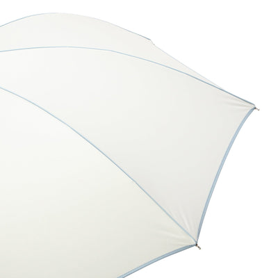 Blackout Piping Long Umbrella 50cm White