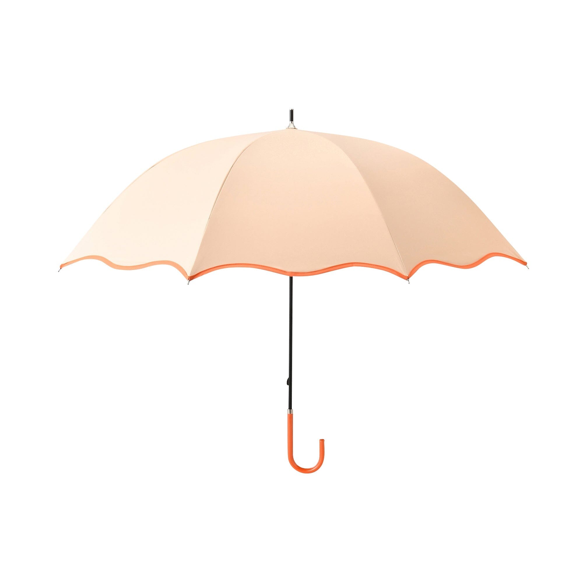 Wave Parasol Long Umbrella 58cm Orange (For Both Sunny And Rainy Days)