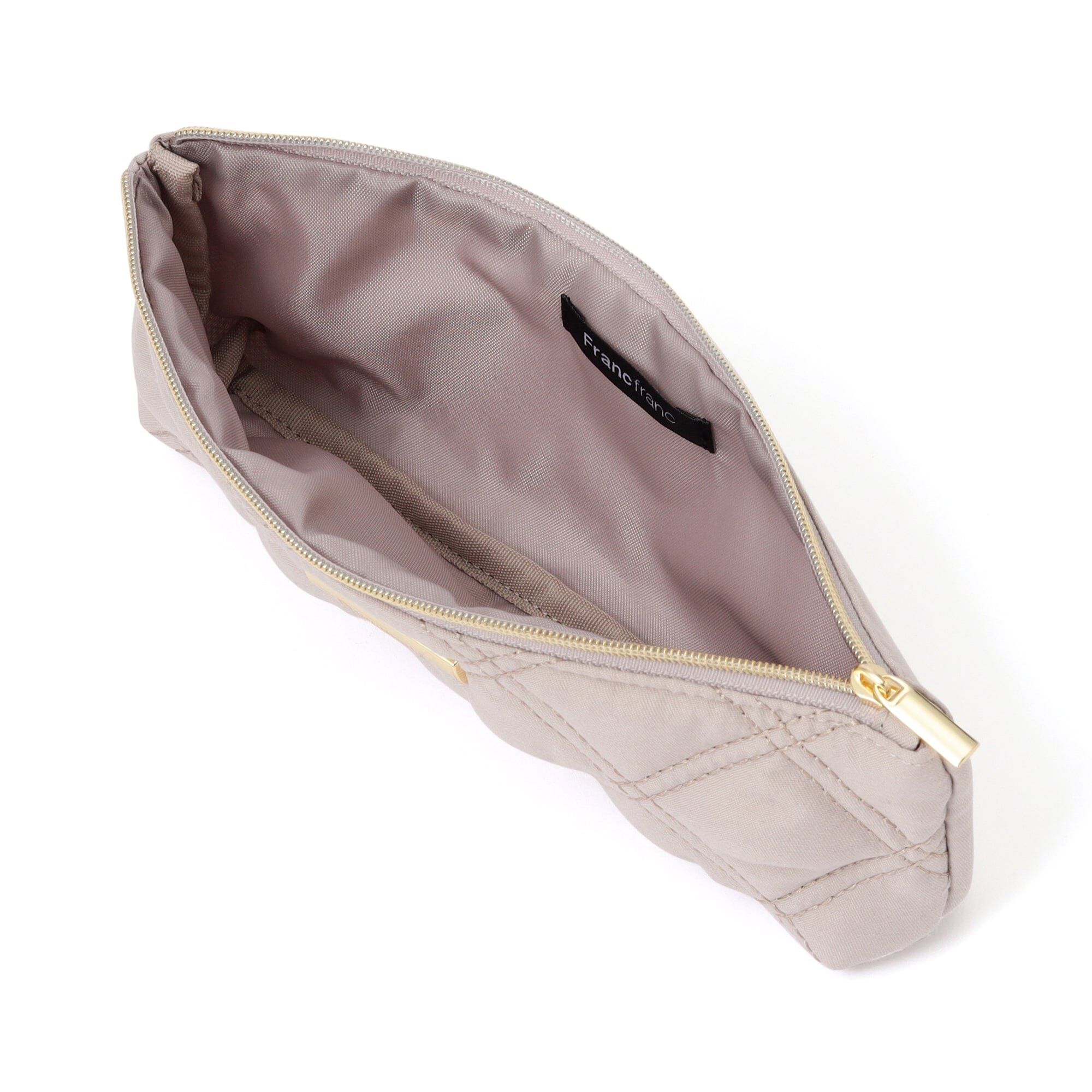 Noble Quilt Pen & Eyeglass Case Beige