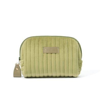 Stripe Quilt Pouch S  Green