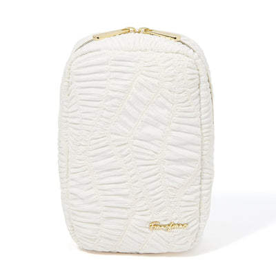 Emboss Stand Pouch  Ivory