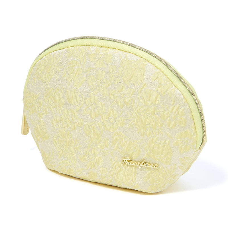 Emboss Round Pouch  Yellow