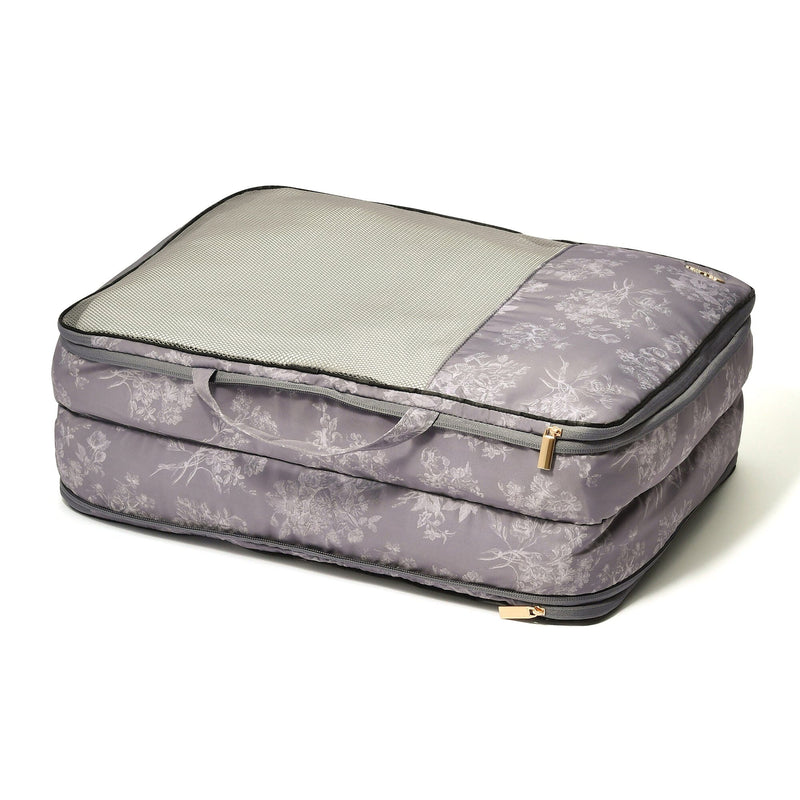 Classic Flower Compression Organizer L Dark Grey