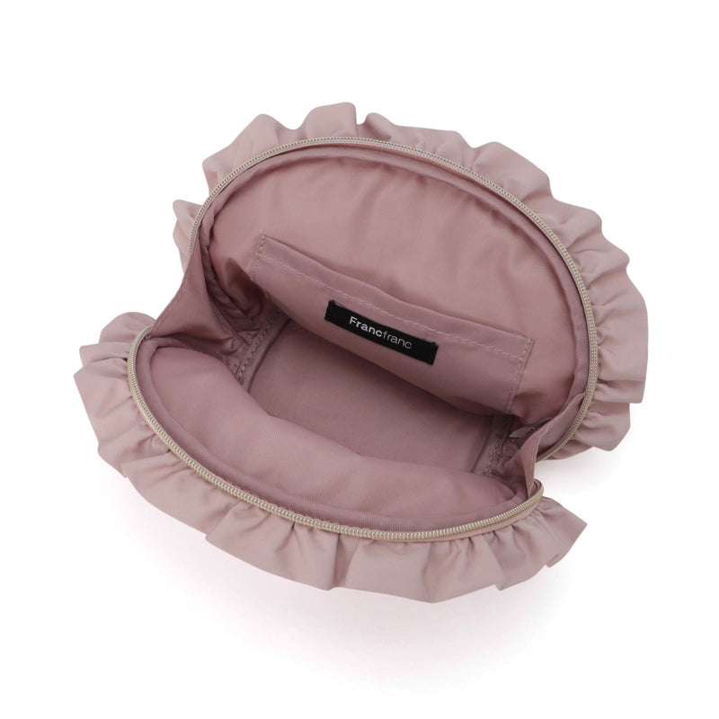 Frill Round Pouch  Pink