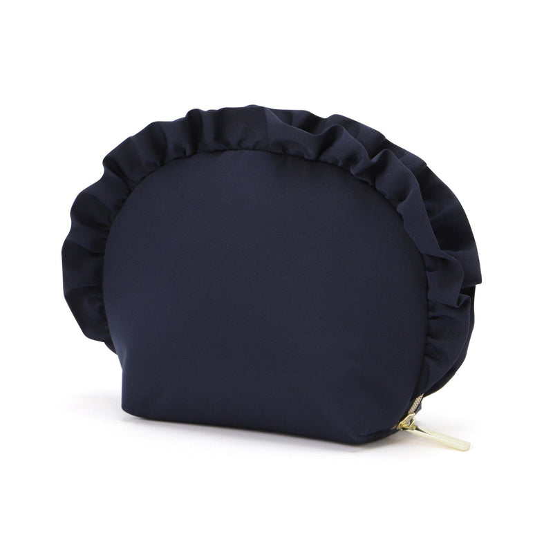Frill Round Pouch  Navy