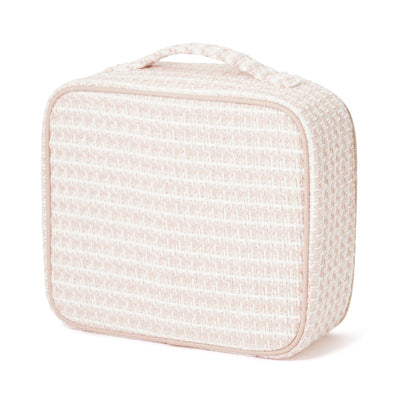 Tweed Vanity Makeup Bag Pink