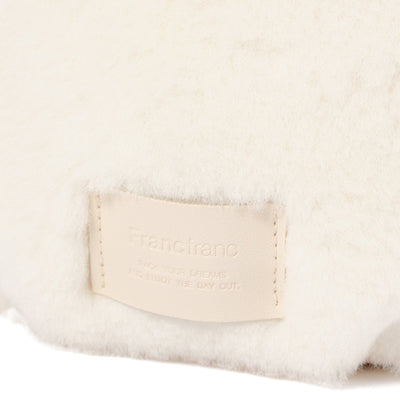 Fur Round Pouch Ivory