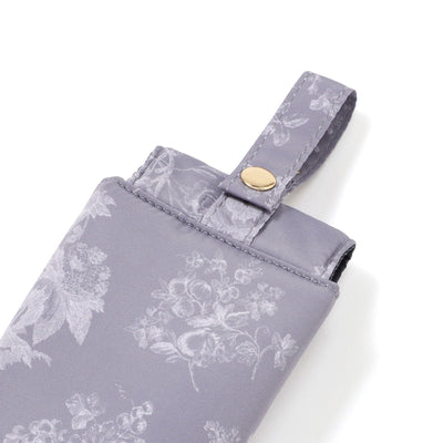 Classic Flower Hair Iron Case Dark Grey