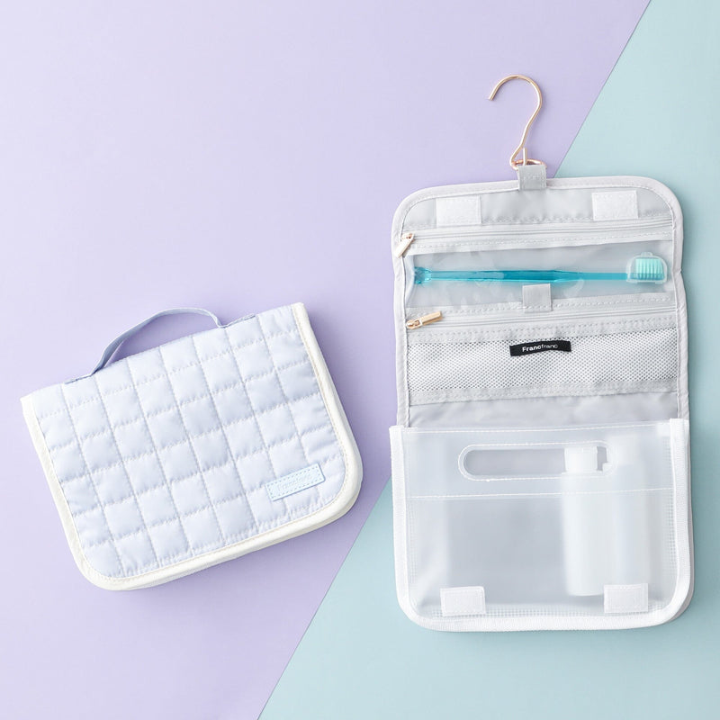 Pop Stitch Quilt Hanging Pouch Medium Light Purple