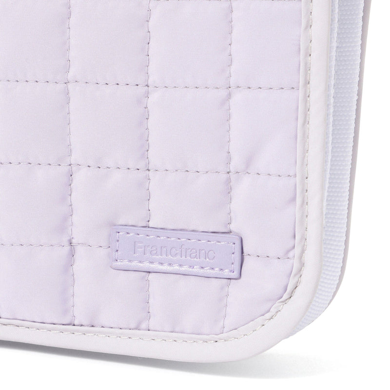 Pop Stitch Quilt Hanging Pouch Medium Light Purple