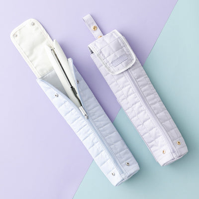 Pop Stitch Quilt Hair Iron Case Light Purple