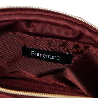 Velour Pleat Pouch Small Wine