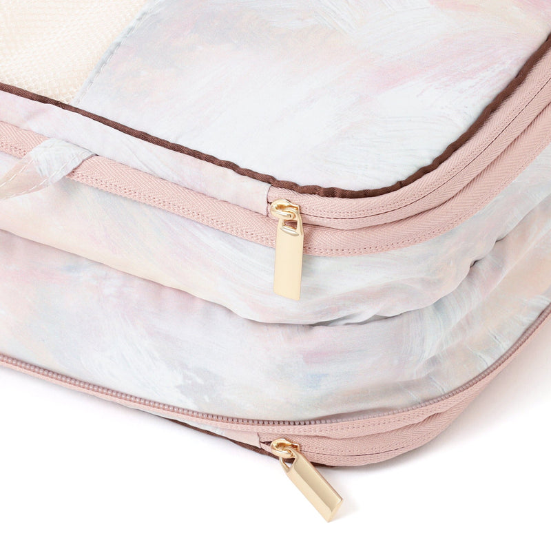 Modern Palette Compression Organizer Small Brown x Pink