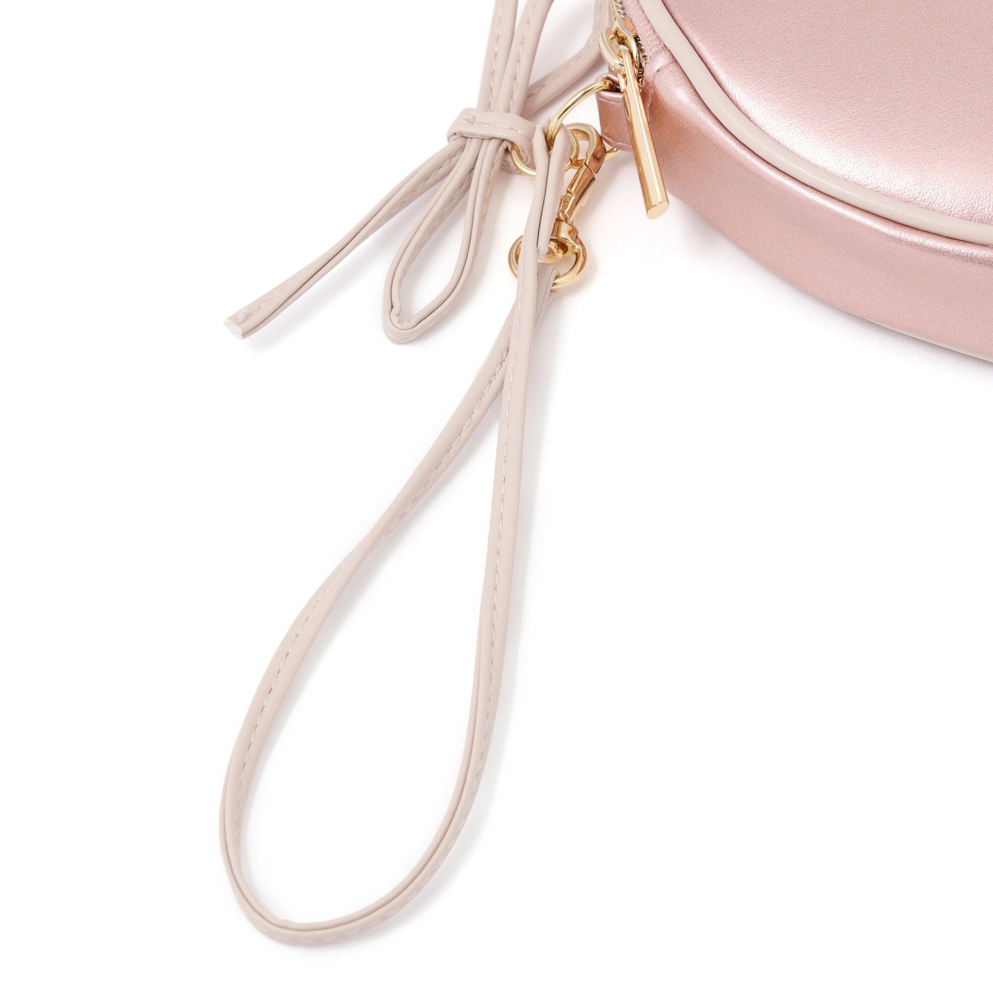 Heart Shaped Mini Pouch In Light Pink
