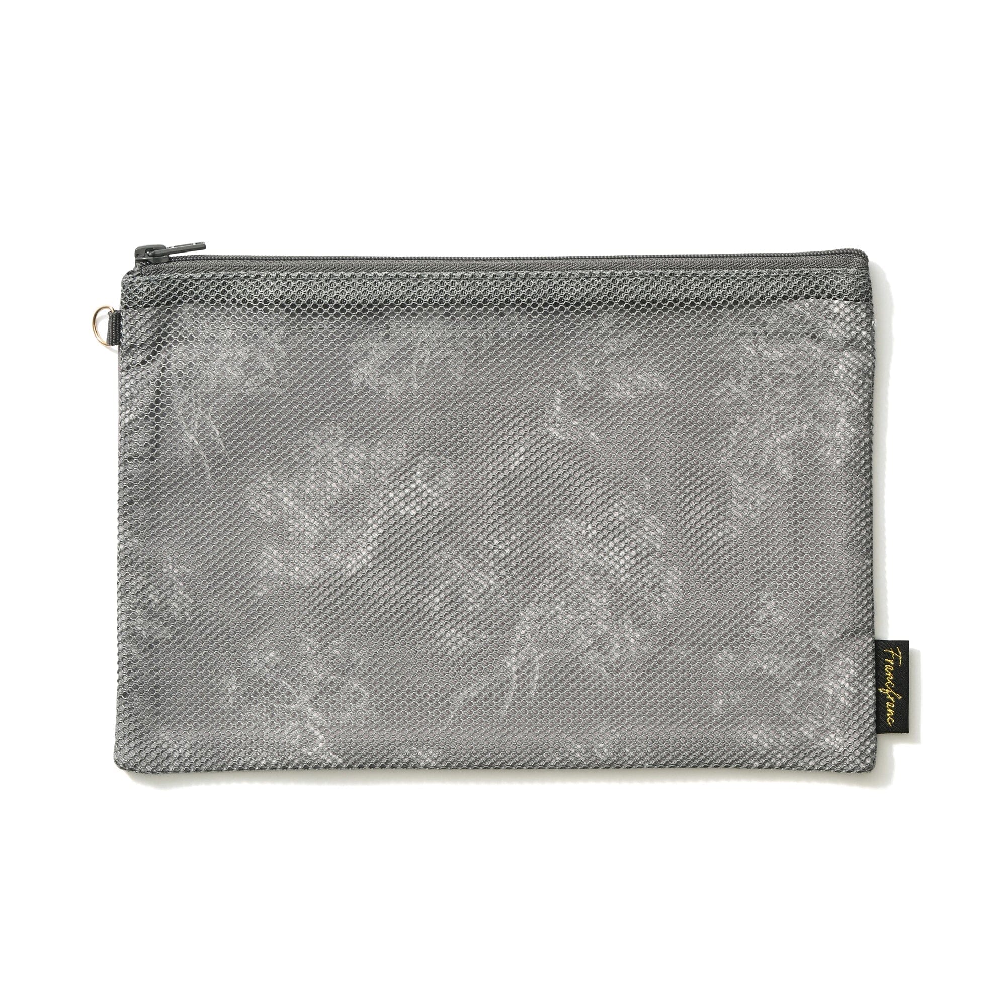 Mesh Pouch Set Classic Flower Dark Gray