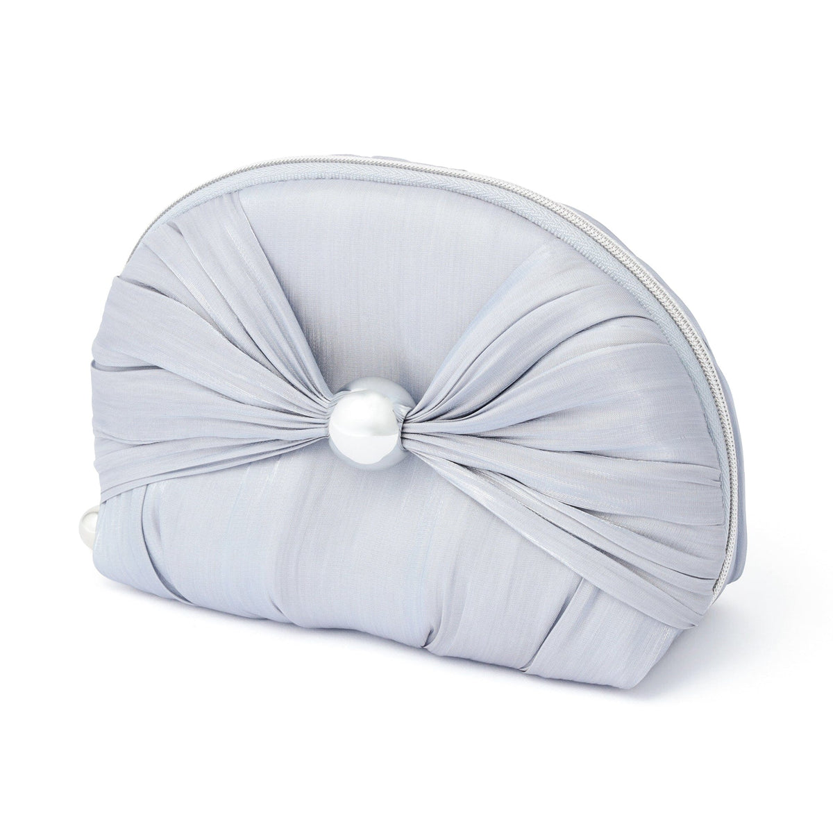 Chiffon Ribbon Pouch S Light Blue
