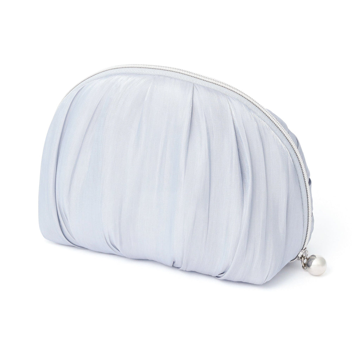 Chiffon Ribbon Pouch S Light Blue