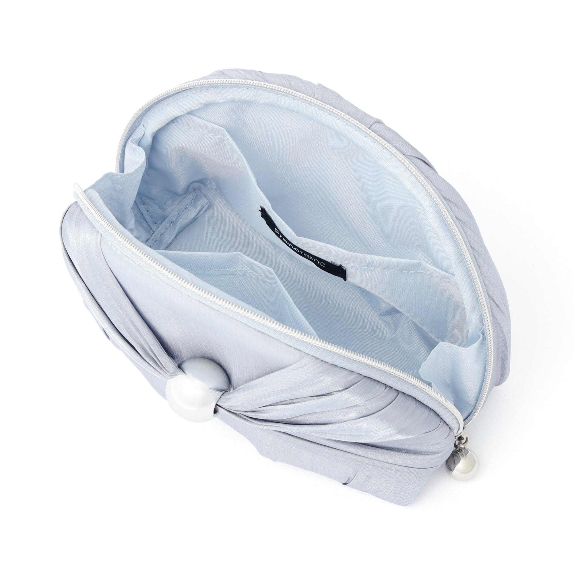 Chiffon Ribbon Pouch S Light Blue