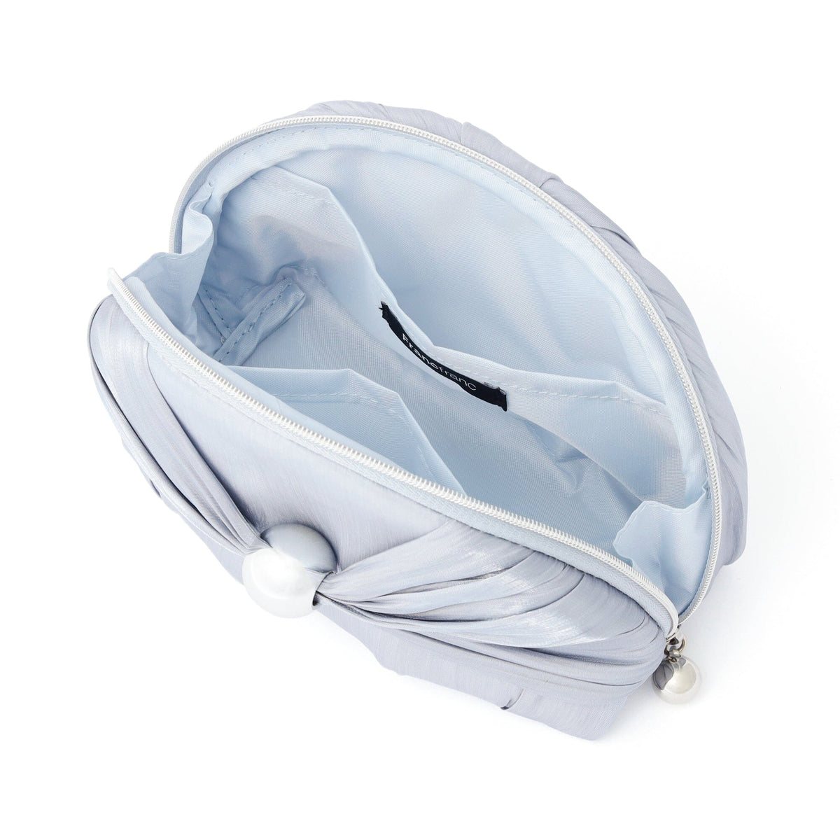 Chiffon Ribbon Pouch S Light Blue