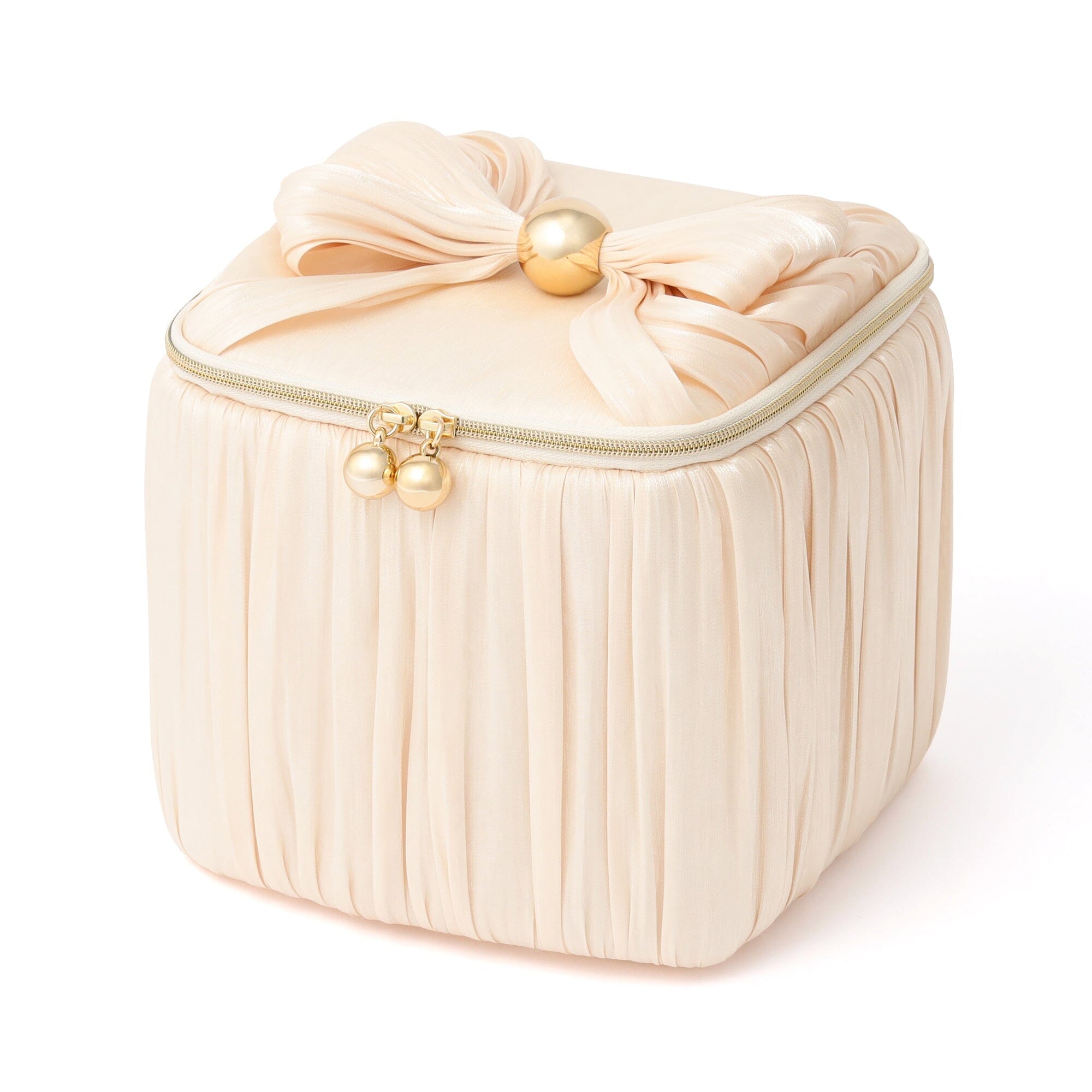 Chiffon Ribbon Vanity Pouch M Ivory