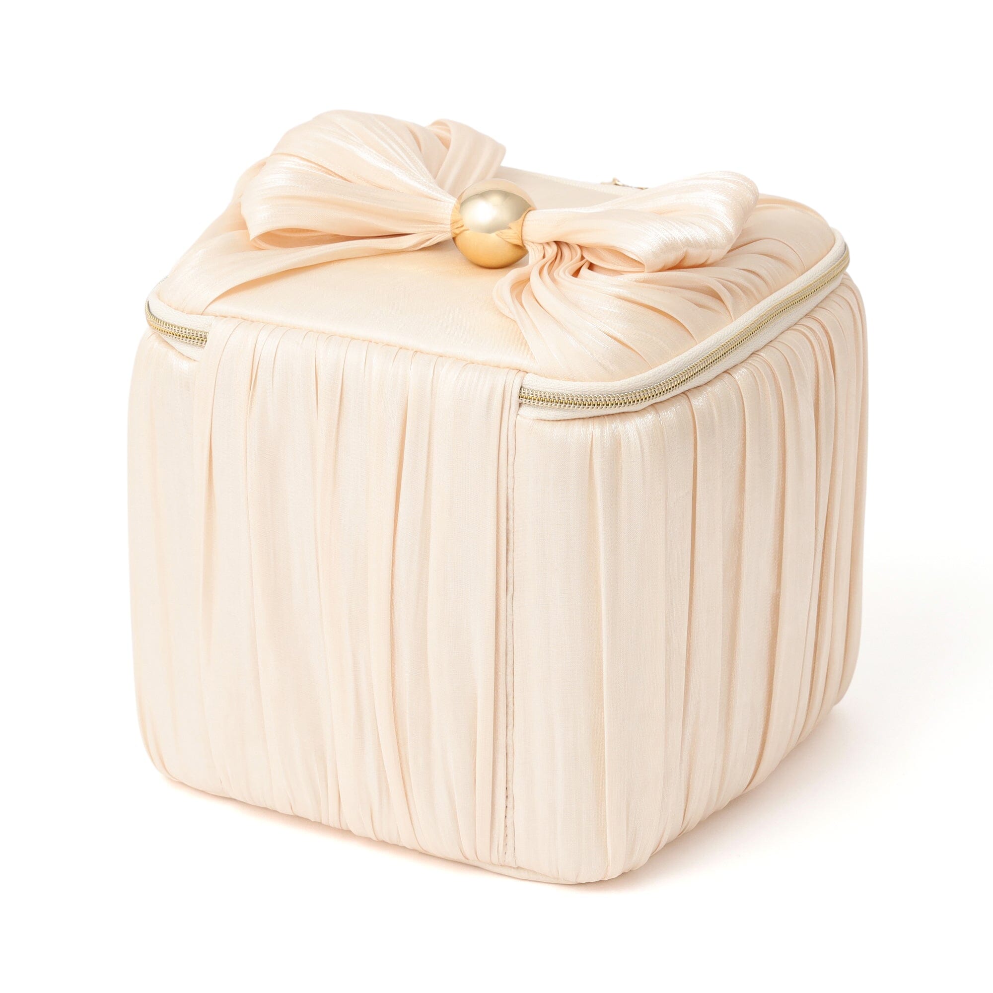 Chiffon Ribbon Vanity Pouch M Ivory