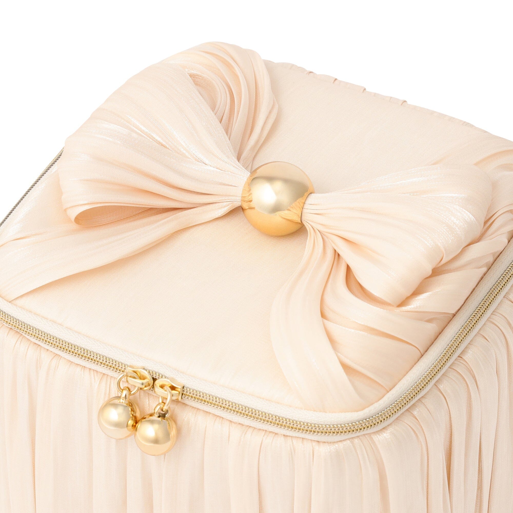 Chiffon Ribbon Vanity Pouch M Ivory