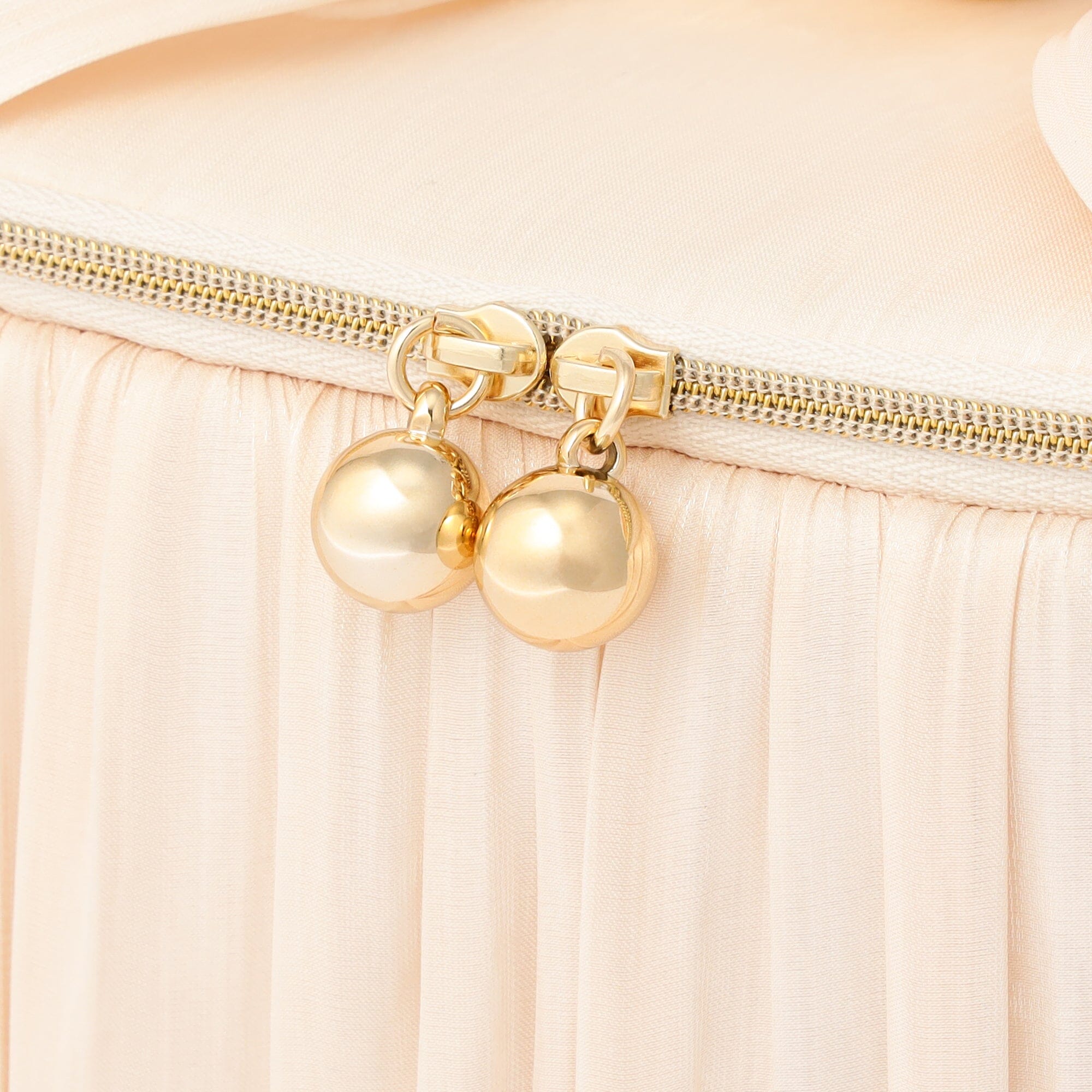 Chiffon Ribbon Vanity Pouch M Ivory