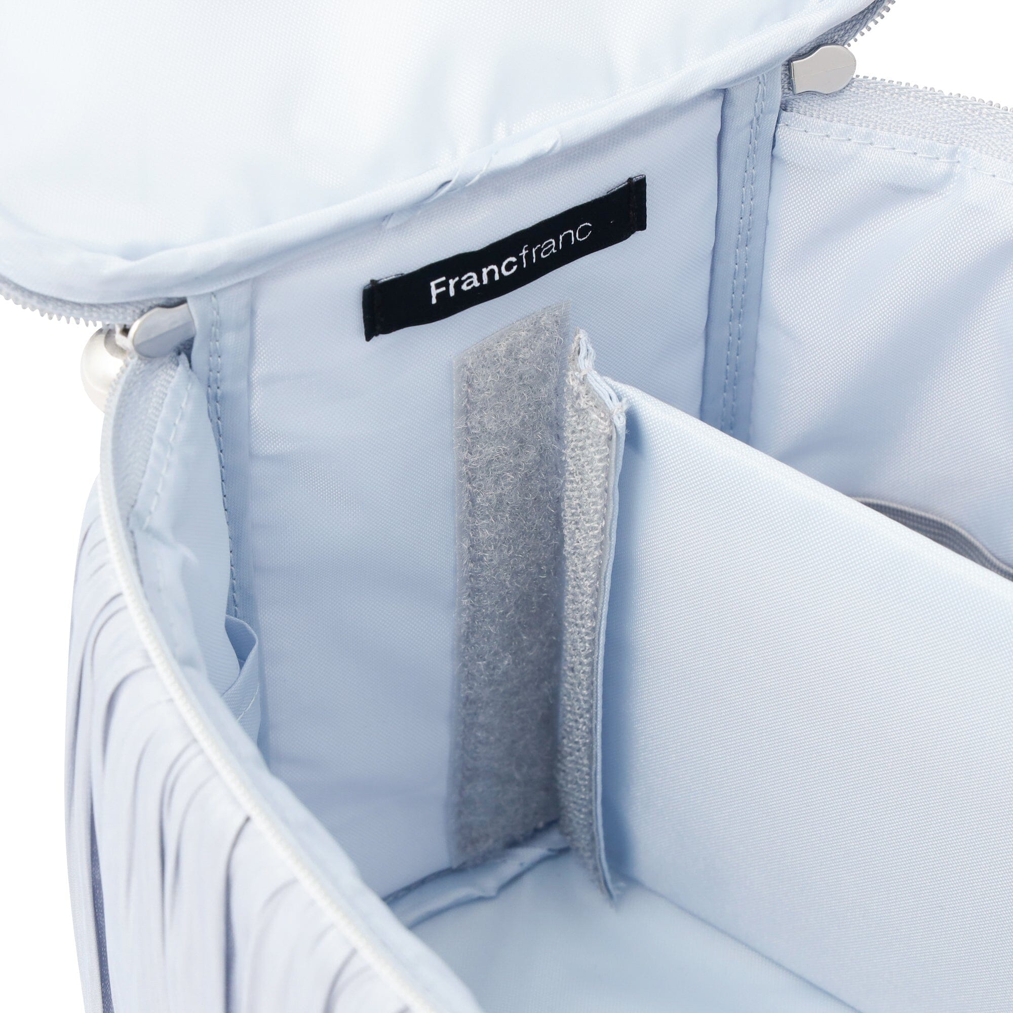 Chiffon Ribbon Vanity Pouch M Light Blue