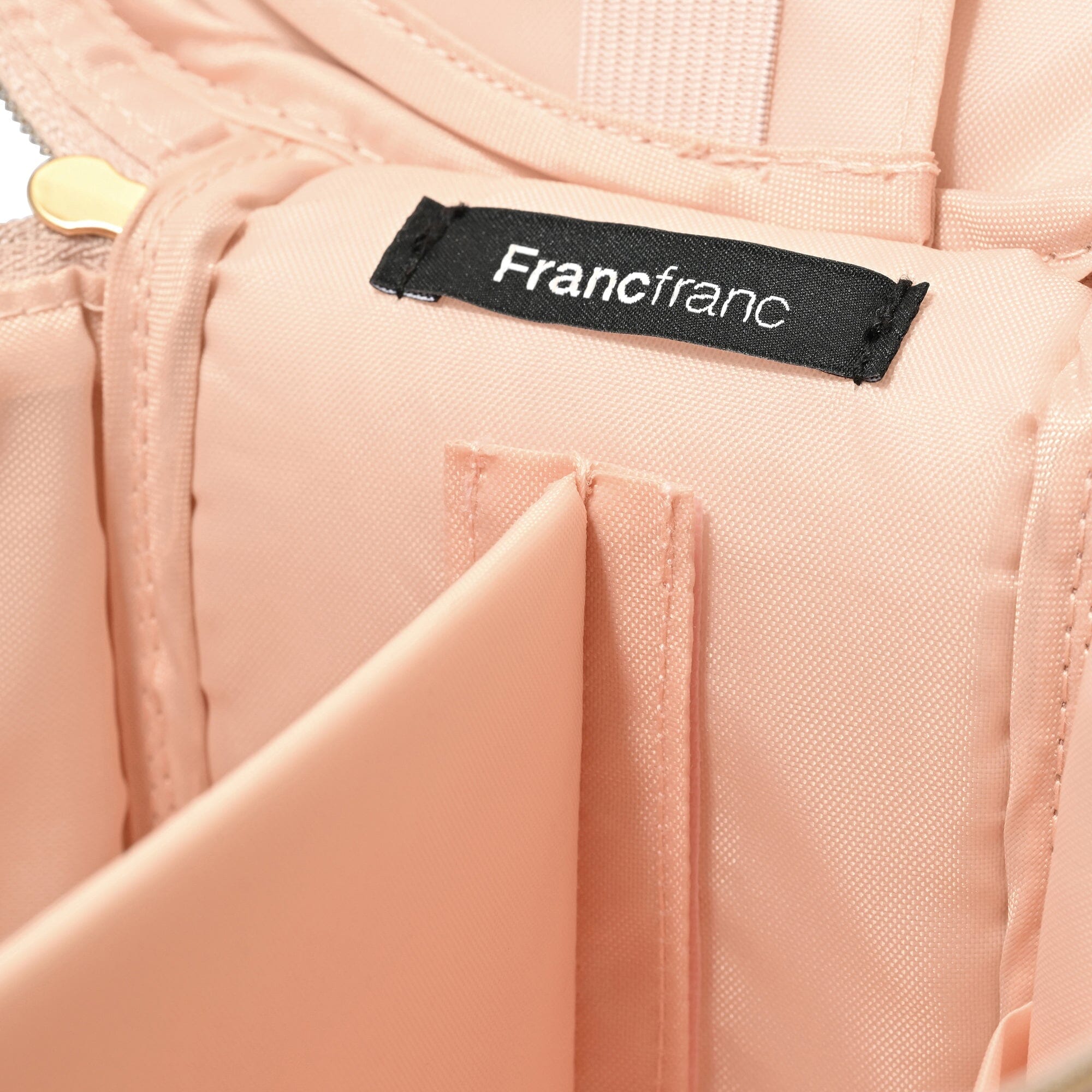 Velour Frill Vanity Pouch S Pink
