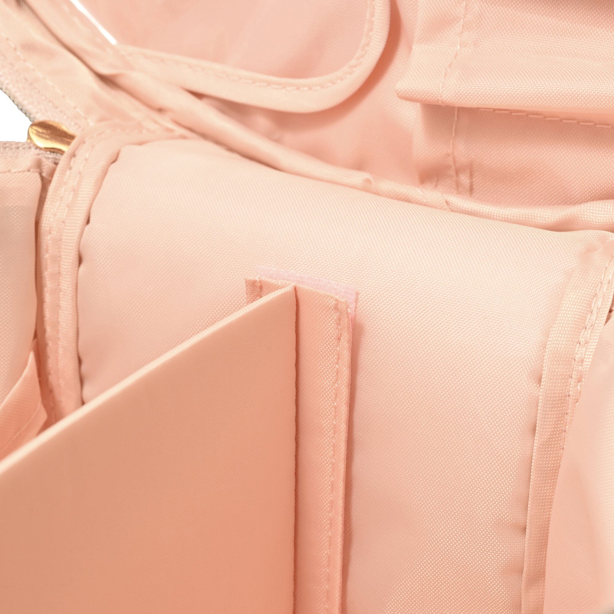 Velour Frill Vanity Pouch L Pink