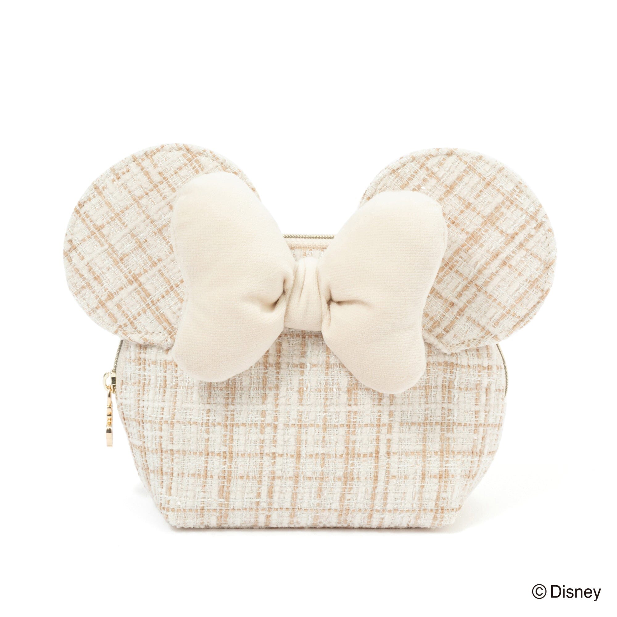 Disney Minnie Face Pouch Beige