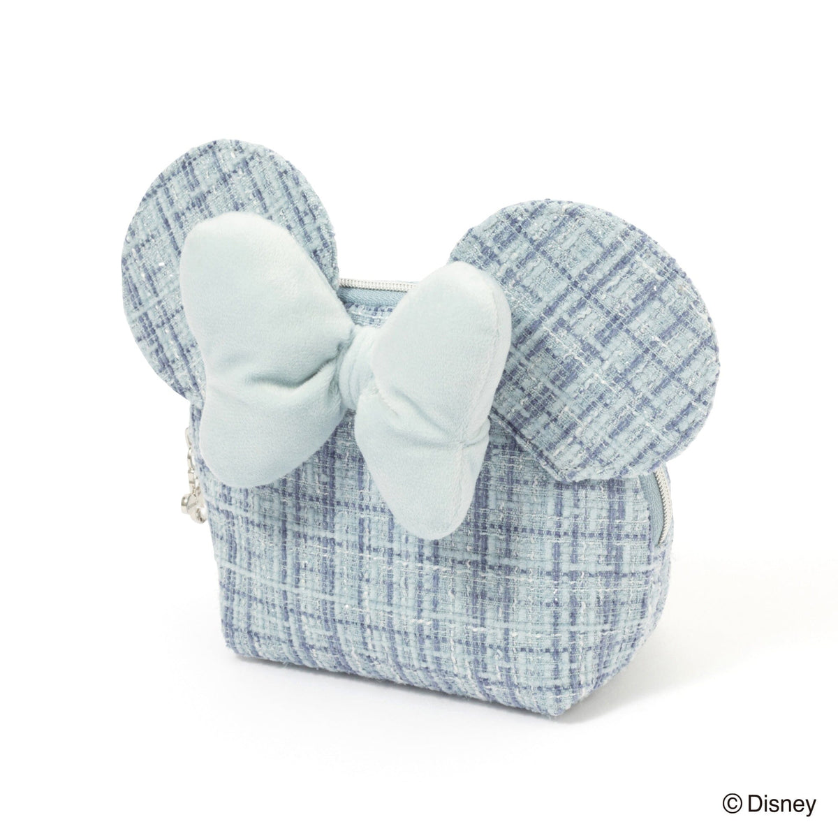 Disney Minnie Face Pouch Light Blue