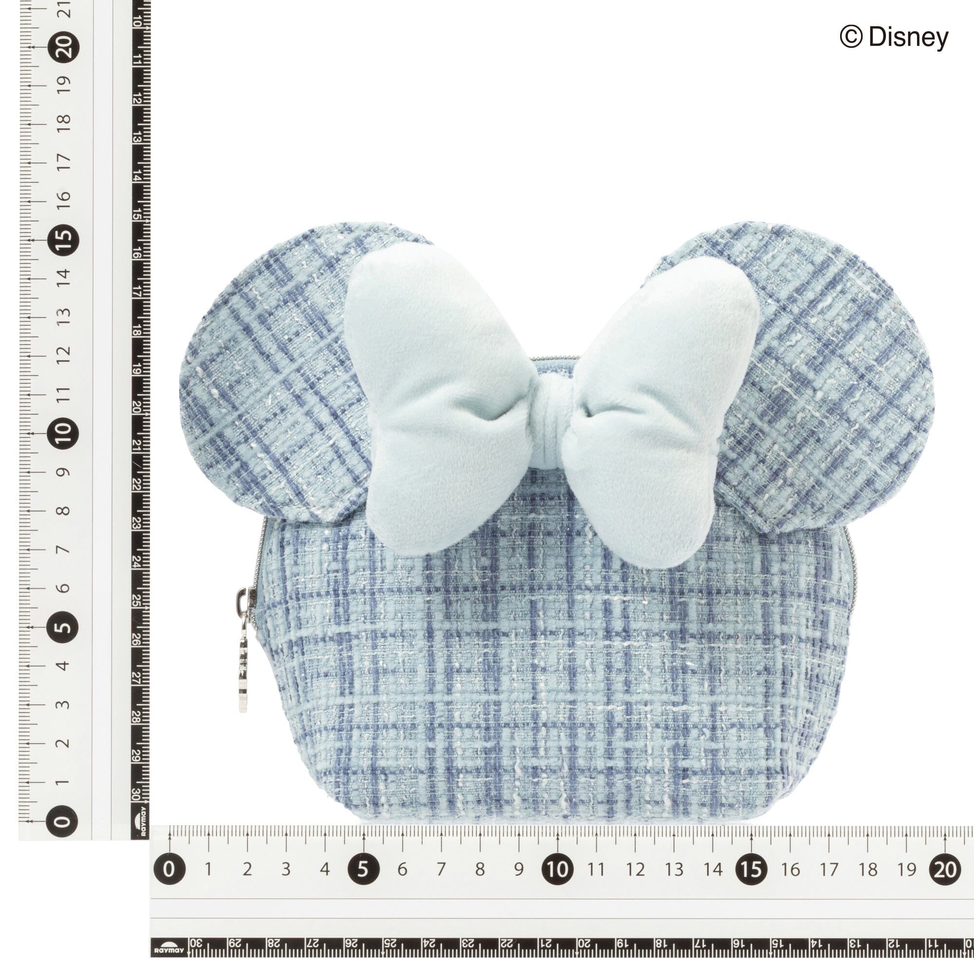 Disney Minnie Face Pouch Light Blue