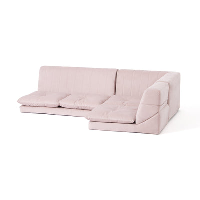 Famille Low Sofa Plus 1S W500×D750×H390 Pink