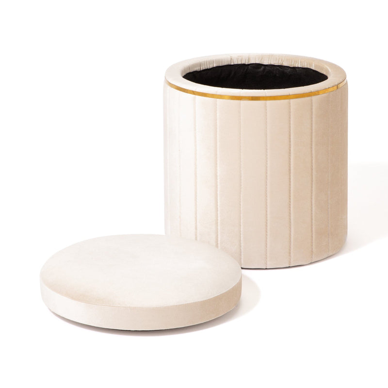 Maquia Stool Ivory (W380×D380×H430)