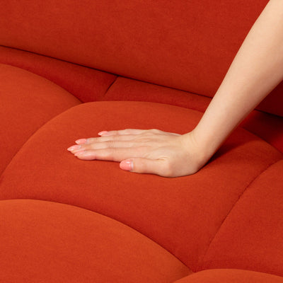 Puffy Sofa Arm L Orange W795×D795×H630