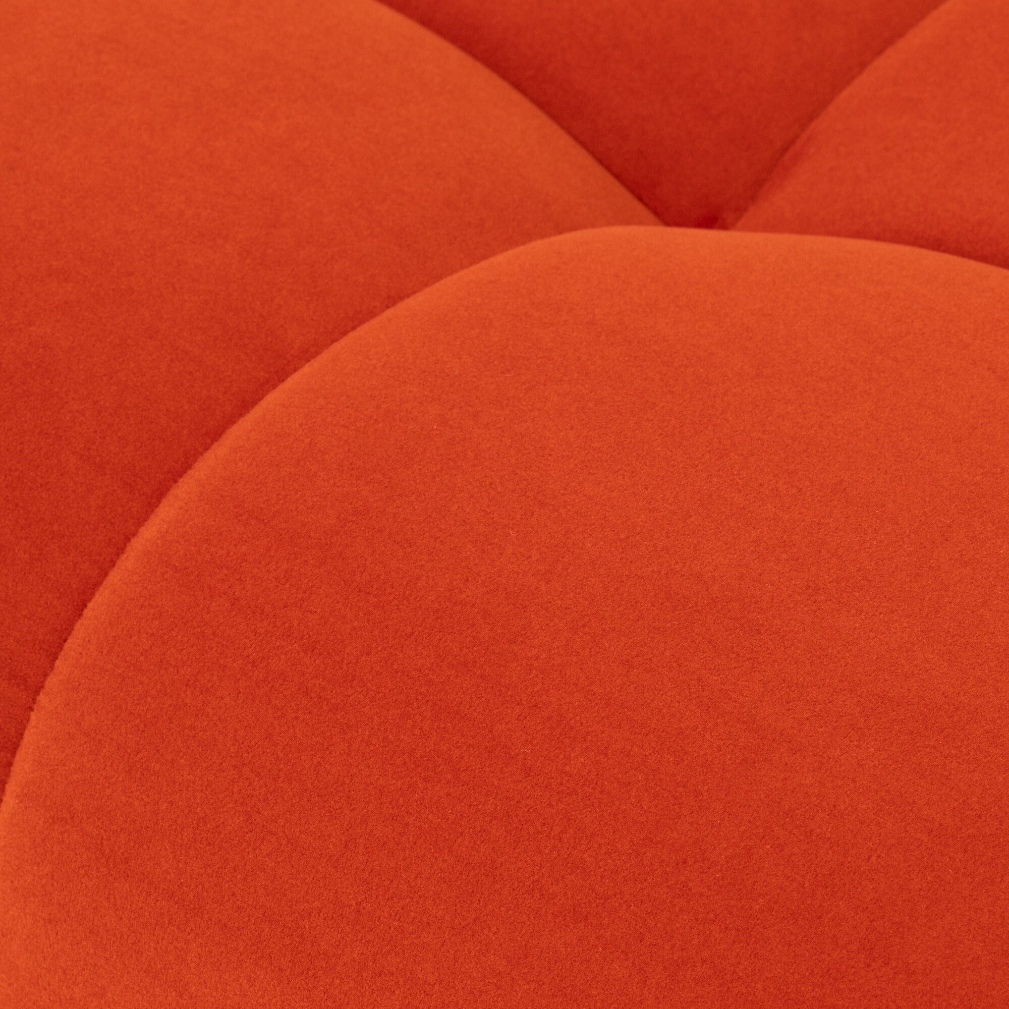 Puffy Sofa Armless Orange W795×D795×H630