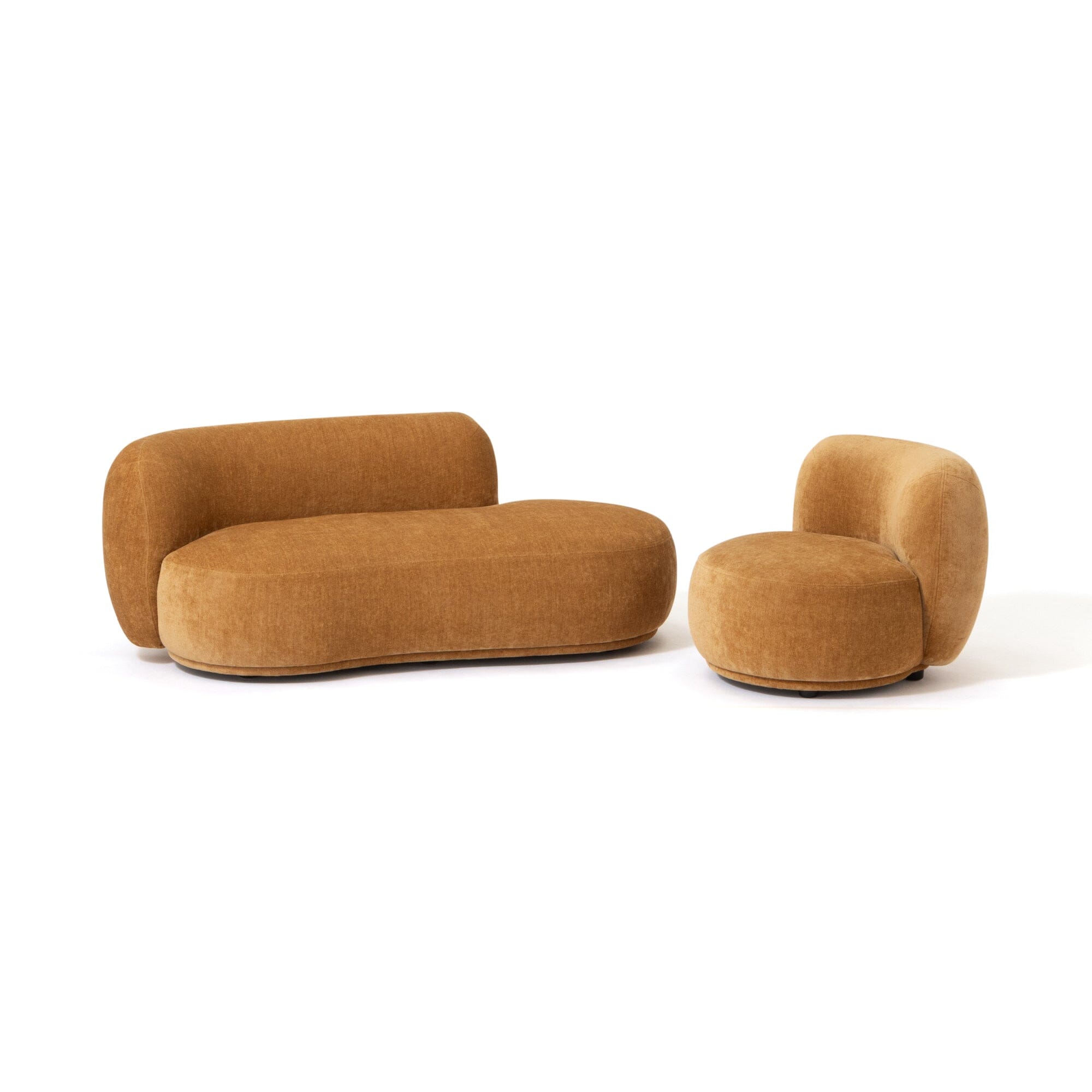 Bonheur Sofa 1Seat Yellow W710×D800×H630